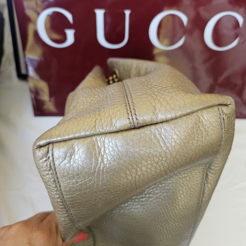 EUC Gucci Soho Metallic Gold Shoulder Bag - Picture 6 of 16